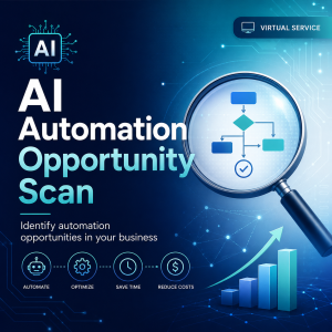 The AI Automation Opportunity Scan is a quick-start consulting offer designed to help business owners identify where AI automation can create immediate value.